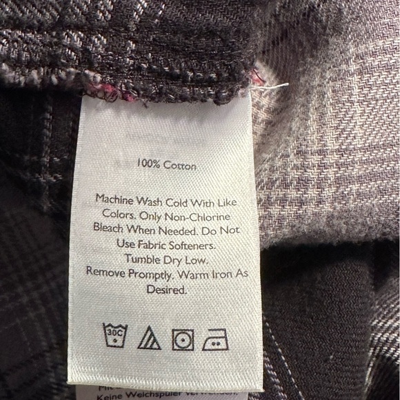 Eddie Bauer Women's Warm Buffalo Plaid Button Down‎ Flannel Shirt Jacket Shaket - Picture 10 of 10